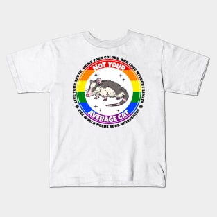 LGBTQIA+ Opossum Pride Kids T-Shirt